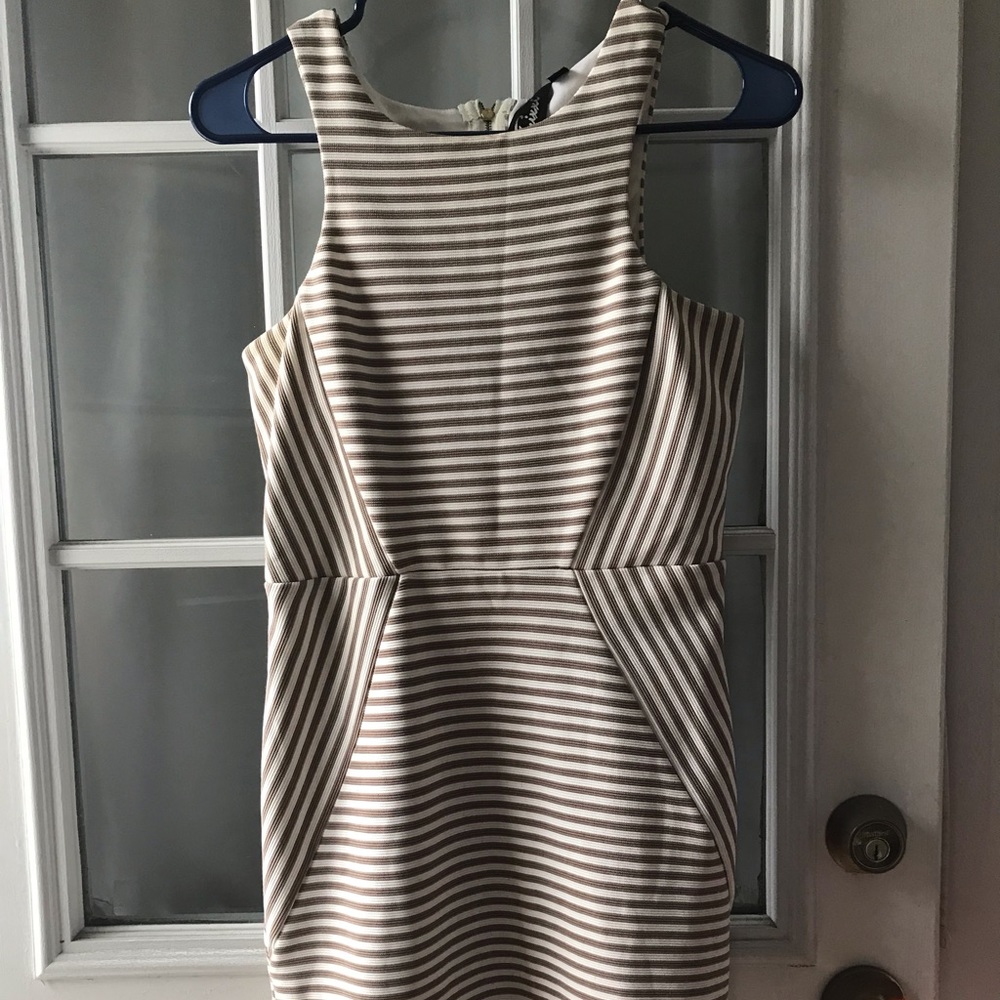 White Stripped Dress